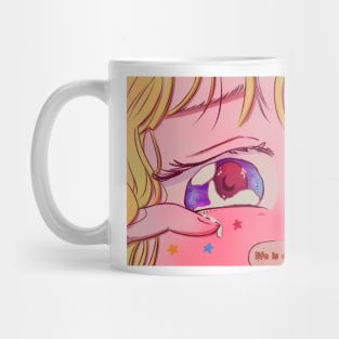 crying anime girl Mug